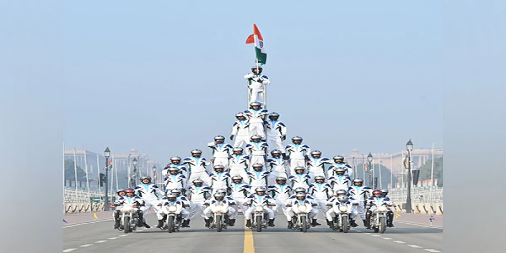 Indian Army's Daredevils set world record with tallest motorcycle pyramid Indian Army's Daredevils set world record with tallest motorcycle pyramid